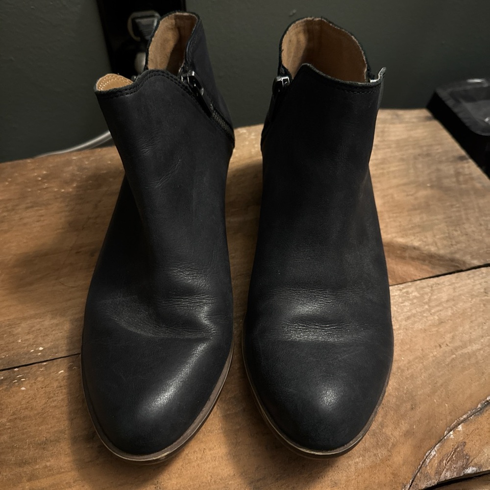 Lucky Brand Black Ankle Boots